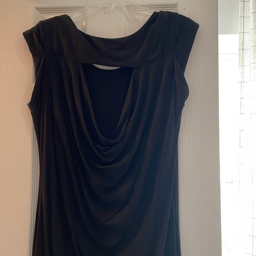 Athleta black knee length dress